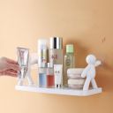 TASMAX floating shelf for wall mounted shelf for bathroom rack self adhesive bathroom shelf for wall shelves for bathroom racks and shelves for storage shelf bathroom organizer without drill PACK OF 1...