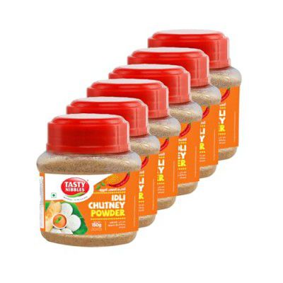 Tasty Nibbles Ready to Eat Idli Chutney Powder 100g | [Pack of 6]