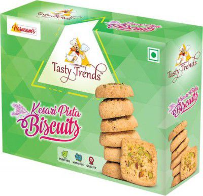 tasty trends Kesari Pista Biscuits Biscotti  (200 g)