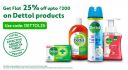 Tata 1mg - Flat 25% Off Upto Rs 200 on Dettol, Durex & Veet + Extra Payment Offers....