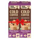Tata Coffee Cold Coffee, Liquid Concentrate, Choco Mocha, Deliciously Rich & Creamy, Café-style, Easy to make, 5 Sachets (Pack of 2), 200ml...