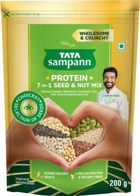 Tata Sampann Healthy Seeds Mix, Rich in Protein, Magnesium & Phosphorus Assorted Nuts (1 x 200 g)