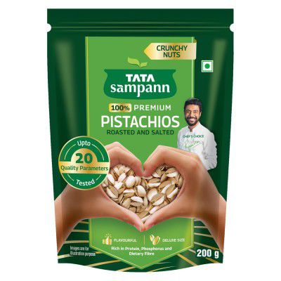 Tata Sampann Pistachios Roasted & Salted, Pista, 200g