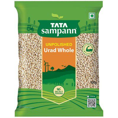 Tata Sampann Unpolished Urad Whole Dal, 500g