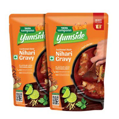 Tata Sampann Yumside Lucknowi Style Nihari Gravy | Ready to Cook | Serves 8 Pax, 150g (Pack of 2)