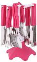 TATHASTU ENTERPRISE Plastic, Stainless Steel Cutlery Set  (Pack of 24)...