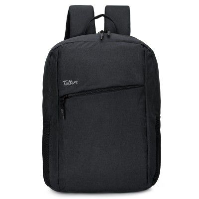 Tatters Unisex Milestone Casual Waterproof Laptop Office School College Business Travel Backpack (Dimensions: 12.5x18 inches) (Compatible with 15.6 inch laptops) (Black)