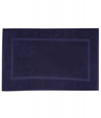 Taya Bath Mat - Absorbent & Soft Pile | 900GSM Pure Cotton Bathmat - 50x80cm | Reversible Mat(Navy)