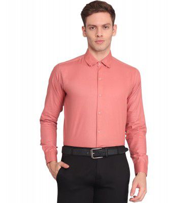 TB Trybuy.in Exclusive Designer Peach Cotton Solid Casual Shirt for Men