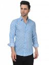 TB Trybuy.in Glam-Urban Men's Printed Full Sleeve Casual Linen Shirt...