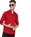 TB Trybuy.in Men's Maroon Casual Cotton Full Sleeve Solid Shirt...