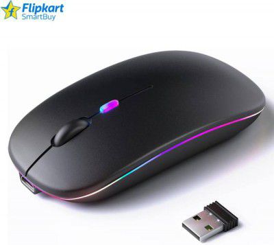 Flipkart SmartBuy TC-M500 Wireless Ergonomic Optical Mouse with Bluetooth (2.4GHz Wireless, Bluetooth, Black)