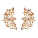 TC TAKESHI CREATIONS Sterling Golden Leaf Studs Earrings for Women & Girls...
