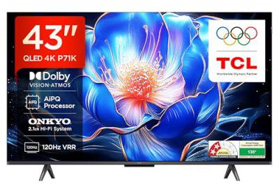 TCL (43") 4K Ultra HD Smart QLED Google TV 43P71K