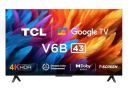 TCL (43") Metallic Bezel-Less Series 4K Ultra HD Smart LED Google TV 43V6B (Black)...