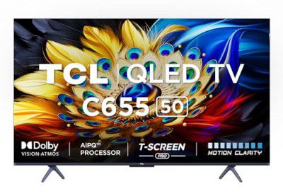 TCL (50") 4K Ultra HD Smart QLED Google TV 50C655 (Black)