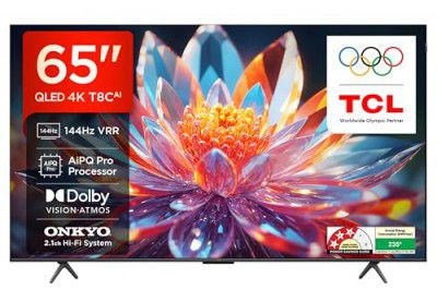 TCL (65") 4K Ultra HD Smart QLED Google TV 65T8C