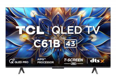 TCL 43" 4K Ultra HD Smart QLED Google TV 43C61B