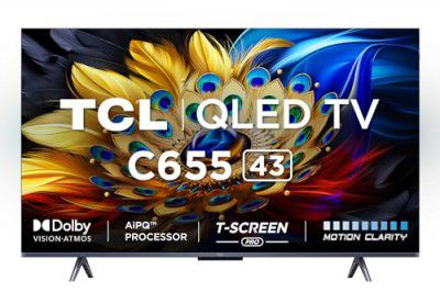 {Extra Rs.5500 OFF} TCL 43" 4K Ultra HD Smart QLED Google TV 43C655