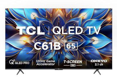 [Extra Rs.6250 OFF] TCL 65" 4K Ultra HD Smart QLED Google TV 65C61B