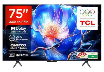 TCL (75") 4K Ultra HD Smart QLED Google TV 75P71K