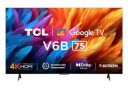 TCL 75V6B 75" Metallic Bezel-Less Series 4K Ultra HD Smart LED Google TV...