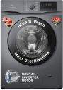 TCL 8.5 kg Fully Automatic Front Load washing machine with an in-built heater (Model: P6085FLS)...