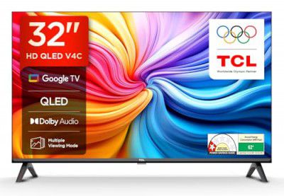 [2025 Model] TCL (32") V4C Series HD Ready Smart QLED TV Google TV 32V4C (2025 New Model)