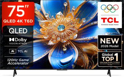 TCL T6D (75") QLED HD Google TV (75T6D)