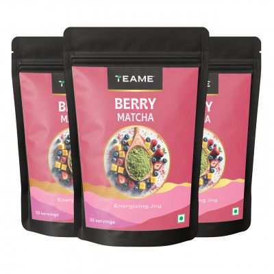 TE-A-ME Berry Matcha Tea Powder, 150g (99 Servings) 