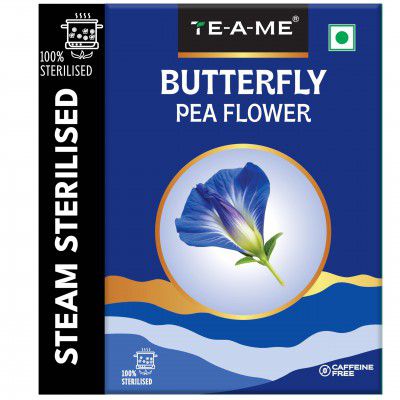 TE-A-ME Butterfly Pea Flower Tea | Blue Colored Tea | 50gm (50+ Cups)
