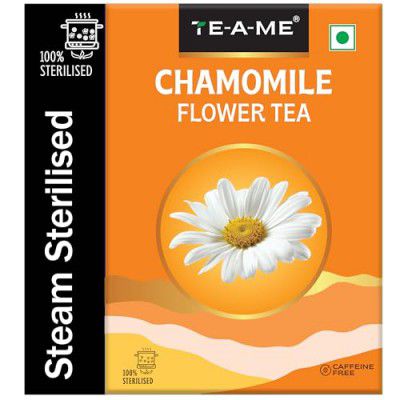 TE-A-ME Chamomile Tea Loose Leaves - 50 gm | Chamomile Tea for Sleep