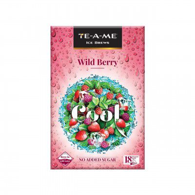 TE-A-ME Cool Wild Berry Ice Infusion Tea 18 Pyramid Infusion Tea Bags