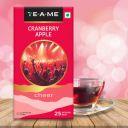 TE-A-ME Cranberry Apple Tea - 25 Tea Bags | Fruit Tea Bags | Non Caffeine | Sugar Free | Diwali Gift...