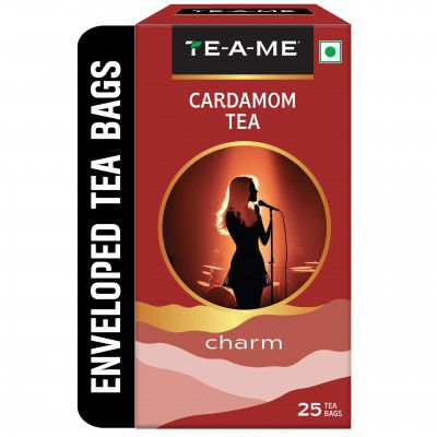 TE-A-ME Elaichi Teabags, Flavoured Chai, Black Tea, 50 gram | 25 Tea bags