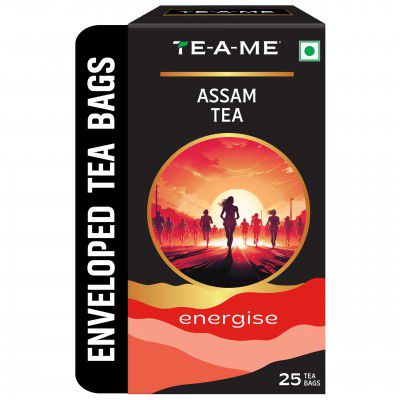 TE-A-ME Energise Assam Tea - 25 Tea Bags