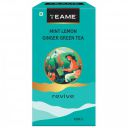 TE-A-ME Green Tea Bags 100 pcs, Ginger, Mint & Lemon, 100 Teabags | Green Tea Bags...