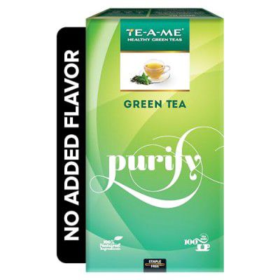 TE-A-ME Green Tea Bags 100 Pcs | Green Tea | Green Tea Bags | Green Tea 100 Bags | Pure Green Tea, 150 Gram