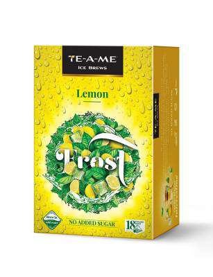 TE-A-ME Ice Brews Cold Brew Ice Tea, Lemon, 18 Pyramid Tea Bags
