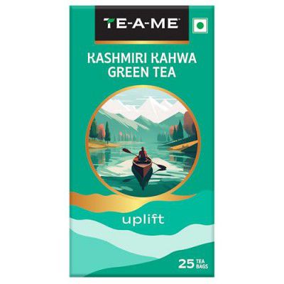 TE-A-ME Kashmiri Kahwa Green Teabags 25 pcs | Green-Tea