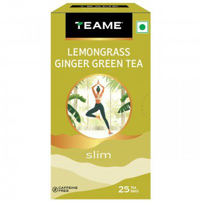 TE-A-ME Lemongrass Ginger I 25 Tea Bags I Tasty Green Tea I Reduce Bally Fat