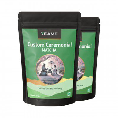 TE-A-ME Matcha Tea Powder - 100g (66 Servings) | Superfood | Custom Ceremonial Matcha Green Tea Powder | Sourced from Japan | 100% Pure Authentic with High ANTIOXIDANTS