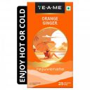 TE-A-ME Orange Ginger Infusion Tea, 25 Tea Bags | 100% Caffeine Free | Flavored Infusion Tea...