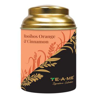 TE-A-ME Rooibos Orange & Cinnamon Tin 50 Grams | Tea | Rooibos Tea