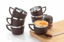 Tea & Coffee Cup Set, Unbreakable with Insulated Steel(Pack of 2,Brown)...