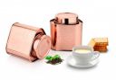 Tea Sugar JAR Triangle Copper Set of 2...