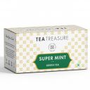 Tea Treasure Super Mint Green Tea - Antioxidants Rich, Refreshing Tea - 1 Teabox ( 18 Pyramid Tea Bags )...