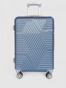 Teakwood Leathers Textured Hard Medium Suitcase Trolley Bag...