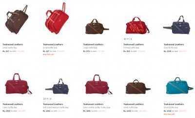 Teakwood Leathers Duffel Bag Starting Rs 827
