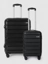 Teakwood Leathers India Set of 2 360 Degree Rotation Hard-Sided Trolley Bags...